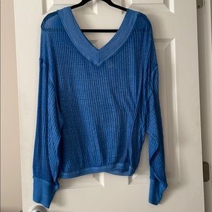 Free people blue top